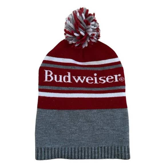 Budweiser ~ Red and Grey beanie ~ One size - Picture 2 of 8